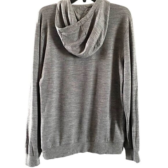 Icebreaker Mens Shifter Wool Blend Hoodie Sweater Small Gritstone Heather Gray - Picture 2 of 12